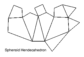 Net of sphenoid hendecahedron
