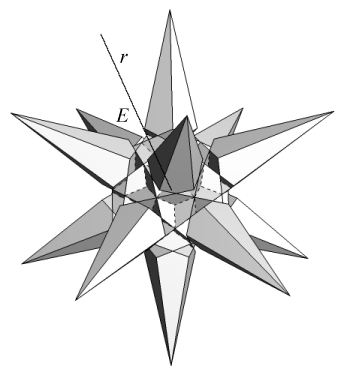 Stellation with polar axis to vertex